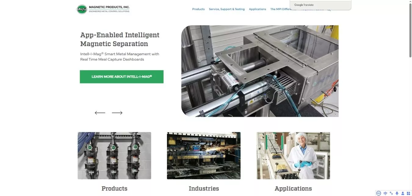 9. MPI (Magnetic Products, Inc.)